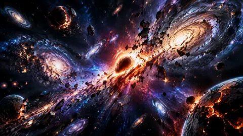 Planet Amid Shattered Galaxies