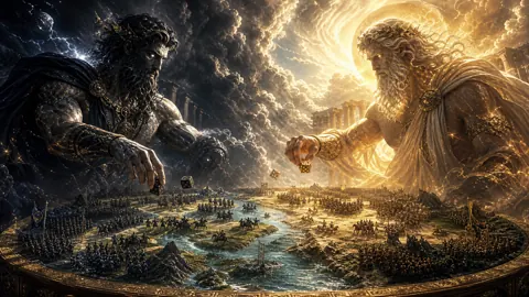 Colossal Gods Playing Dice