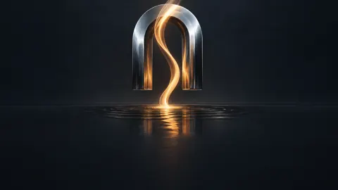 Silver Arch With Amber Ribbon
