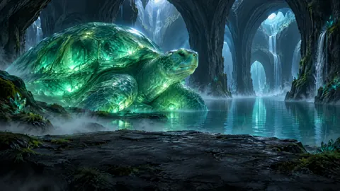 Glowing Emerald Tortoise Lagoon