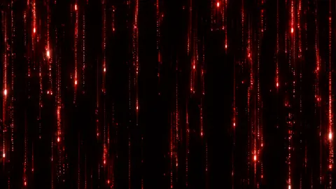 Crimson Digital Rain