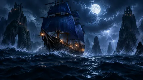 Indigo Sails in Storm