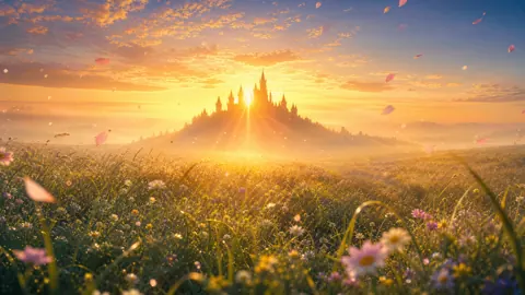 Sunrise Castle Wildflower Meadow