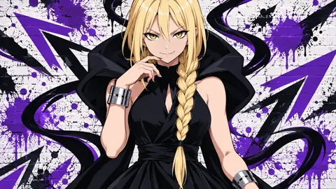 Blonde Anime Woman With Graffiti