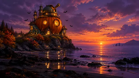 Pumpkin Observatory at Sunset