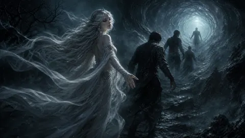 Banshee Leading Men to Portal