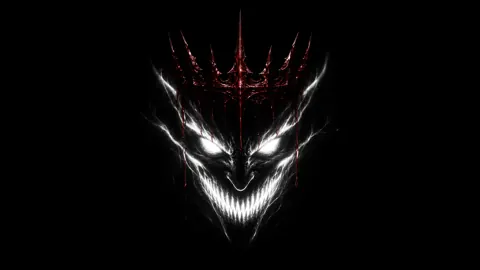 Demon Face With Bloody Crown