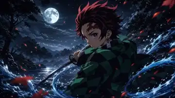 Moonlit Water Dance live wallpaper
