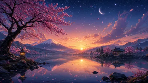 Fuji Blossom Serenade live wallpaper