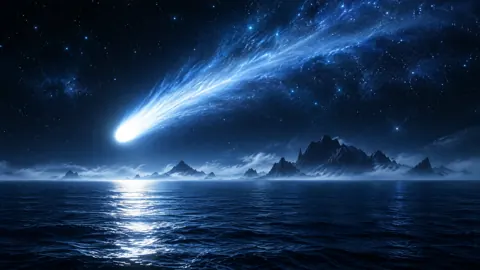 Comet Over Dark Islands