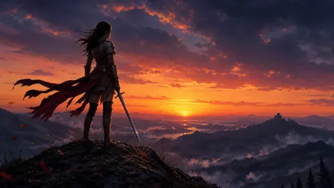 Female Warrior Above Castle Valley