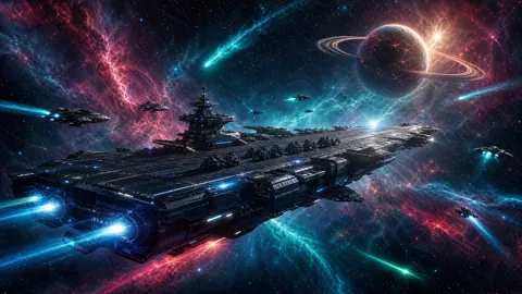 Space Aircraft Carrier by Ringed Planet